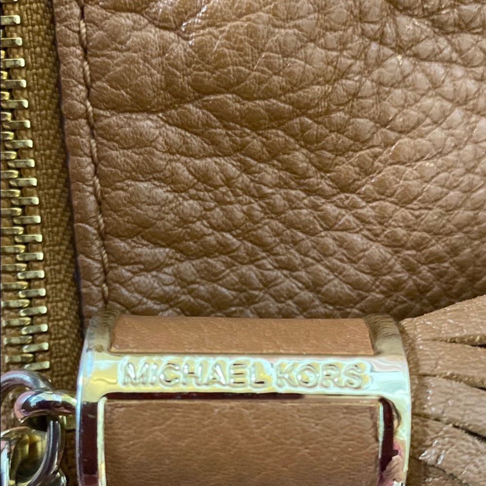 Michael Kors Brown Leather Shoulder Bag - Picture 11 of 13